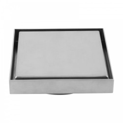 Chrome Shower Grate Floor Waste Drain Smart Insert Tile 120*120mm Chrome Shower Grate Floor Waste Drain Smart Insert Tile 120*120mm